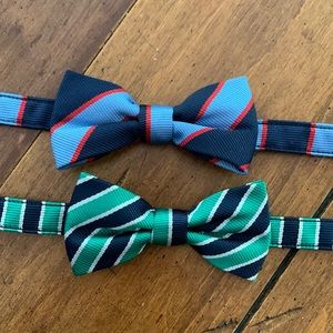 2 Janie & Jack Bow Ties Stripes